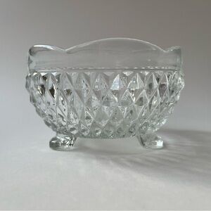 Indiana Glass Clear Diamond Point Bowl
